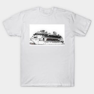 Cruise Ship In The Harbour T-Shirt